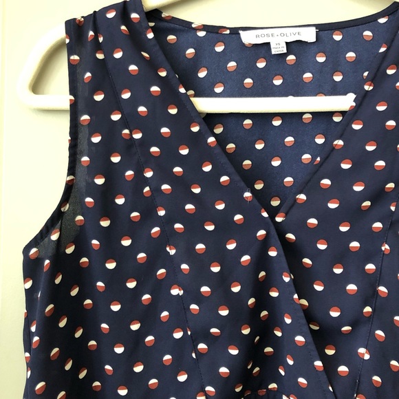 Like new Anthro navy printed top! - Picture 2 of 4
